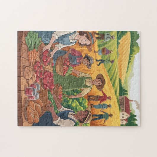 Harvesting Time Puzzle Legpuzzel (Horizontaal)