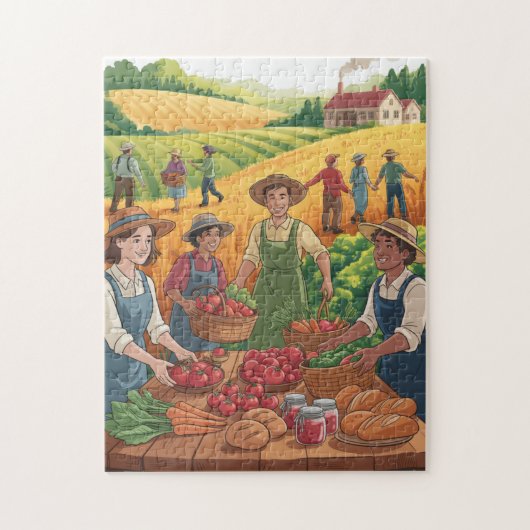 Harvesting Time Puzzle Legpuzzel (Verticaal)