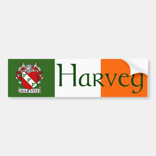 Harvey Coat of Arms Bumpersticker (Voorkant)