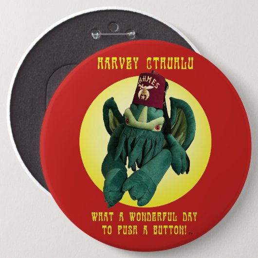 Harvey Cthuhlu's Button (Voorkant /achterkant)