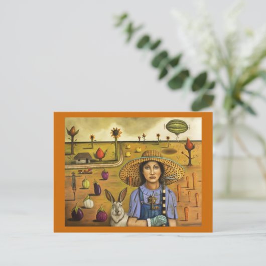 Harvey en de eccentrische boer briefkaart (Staand voorkant)