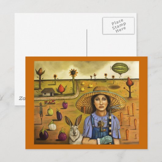 Harvey en de eccentrische boer briefkaart (Voorkant / Achterkant)