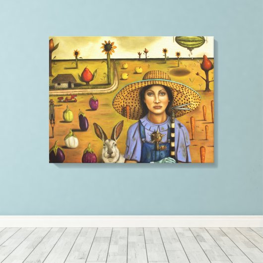 Harvey en de excentrieke boer canvas afdruk (Insitu (Houten vloer))