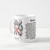 Harvey Family Coat of Arms Mok (Voorkant links)