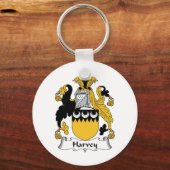 Harvey Family Crest Sleutelhanger (Voorkant)