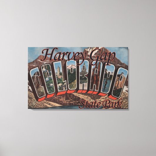 Harvey Gap State Park Canvas Afdruk (Voorkant)