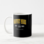 Harvey Mudd Retro University Design voor mannen en Koffiemok (Links)