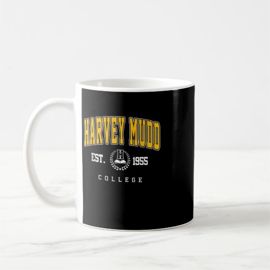 Harvey Mudd Retro University Design voor mannen en Koffiemok (Links)