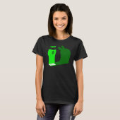 Harvey OS green-terminal T-shirt (Voorkant volledig)