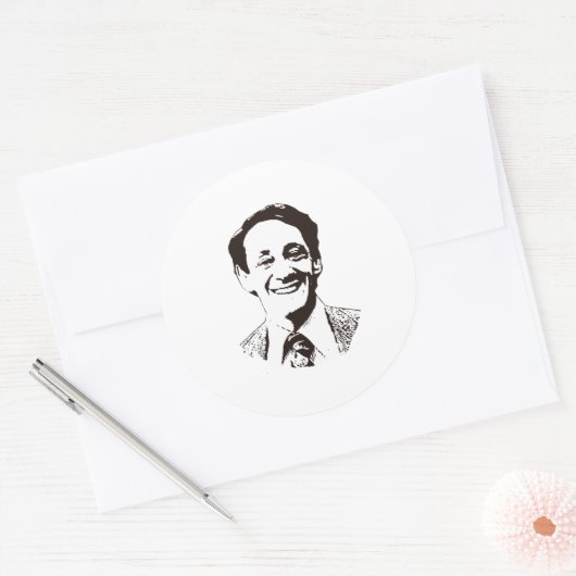 Harvey   ronde sticker (Envelop)