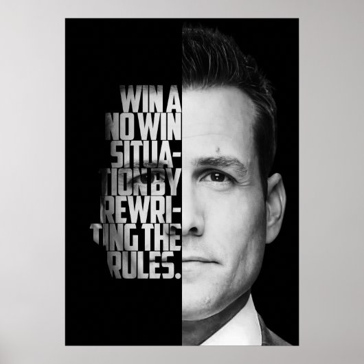Harvey Specter Quotes Poster (Voorkant)