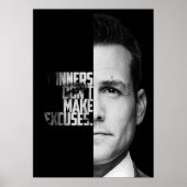Harvey Specter Quotes Poster (Voorkant)