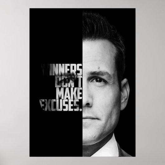 Harvey Specter Quotes Poster (Voorkant)