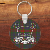 Harvey Tartan Skull Sleutelhanger (Voorkant)