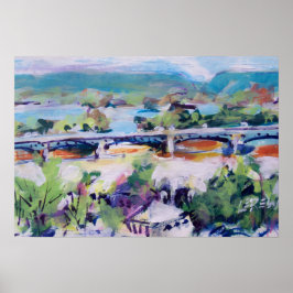 Harvey Taylor Bridge / Kunstenaar Larry Lerew Poster