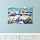 Harvey Taylor-brug / Kunstenaar Larry Lerew Canvas Afdruk (Insitu (Houten vloer))