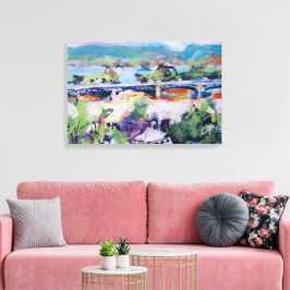 Harvey Taylor-brug / Kunstenaar Larry Lerew Canvas Afdruk