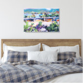 Harvey Taylor-brug / Kunstenaar Larry Lerew Canvas Afdruk (Insitu (Slaapkamer))