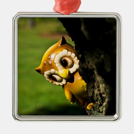 Harvey the Owl II Metalen Ornament (Voorkant)