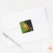 Harvey the Owl II Vierkante Sticker (Envelop)