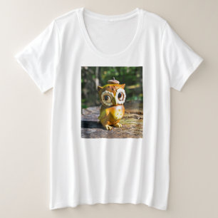 Harvey the Owl III Grote Maat T-shirt