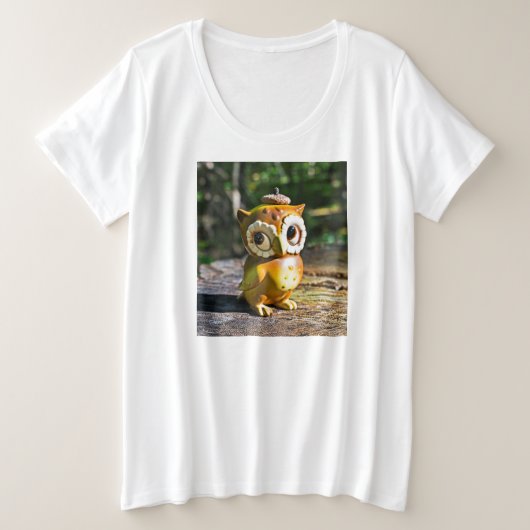 Harvey the Owl III Grote Maat T-shirt (Design voorkant)