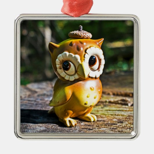 Harvey the Owl III Metalen Ornament (Voorkant)