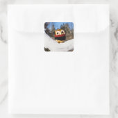 Harvey the Owl IV Vierkante Sticker (Tas)
