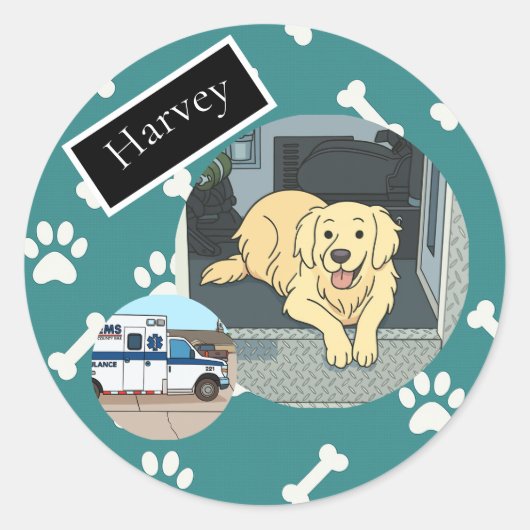 Harvey's sticker page (Voorkant)