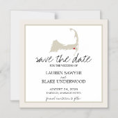 Harwich Cape Cod Bruiloft Save the Date Magnetische Uitnodiging (Voorkant)