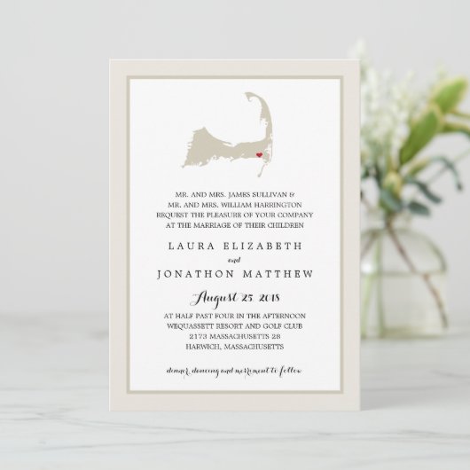 Harwich Cape Cod Map | Weddenschap Kaart (Staand voorkant)
