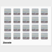 Harwich Haven loodsboot Vierkante Sticker (Vel)