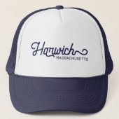 Harwich Massachusetts Trucker Hat Trucker Pet (Voorkant)
