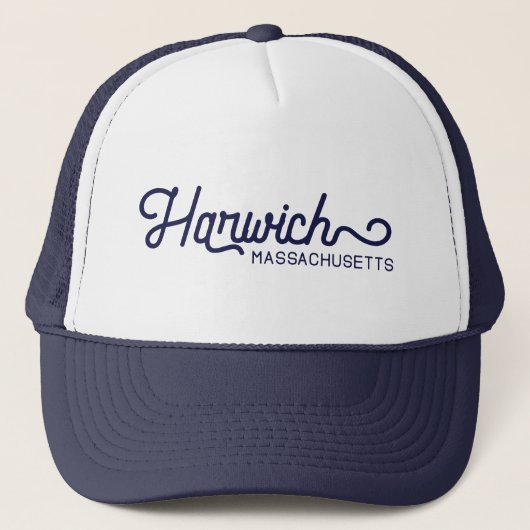 Harwich Massachusetts Trucker Hat Trucker Pet (Voorkant)