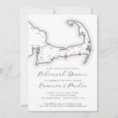 Harwich Port MA Inform dineetje voor de bruiloftre Kaart (Voorkant)