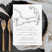 Harwich Port MA Inform dineetje voor de bruiloftre Kaart