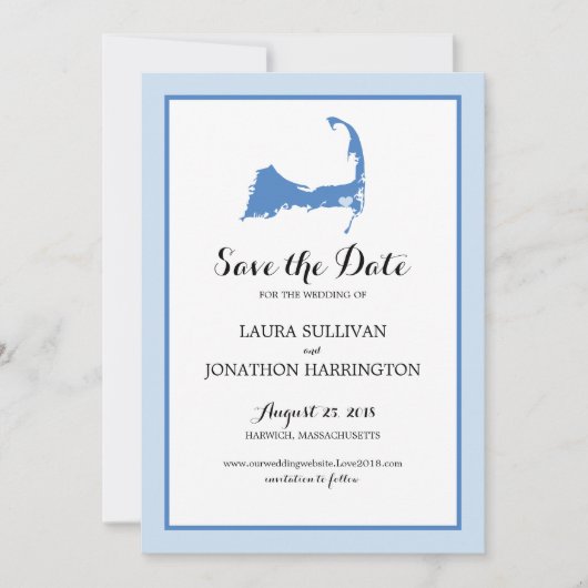 Harwich Wequassett Cape Cod. | Weddenschap Save The Date (Voorkant)