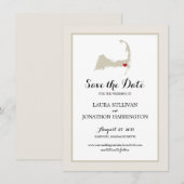 Harwich Wequassett Cape Cod. | Weddenschap Save The Date (Voorkant / Achterkant)