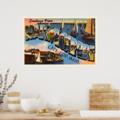 Harwichport Cape Cod Massachusetts MA Old Travel Poster (Keuken)