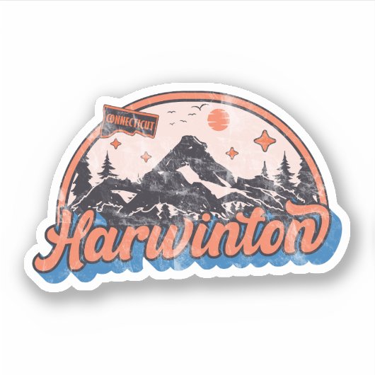Harwinton, Connecticut Sticker (Voorkant)