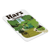 Harz Duitsland reisposter Magneet (Rechterzijde)