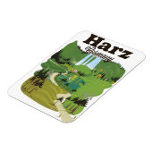 Harz Duitsland reisposter Magneet (Linkerzijde)