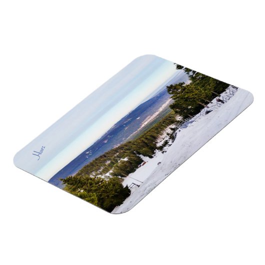 Harz in de sneeuwfotomagneet magneet (Linkerzijde)