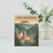 Harz Mountains Duitsland vintage Briefkaart (Staand voorkant)