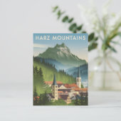 Harz Mountains Duitsland vintage Briefkaart (Staand voorkant)