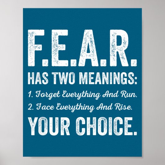 Has Fear Meanings Forget Face Everything Poster (Voorkant)