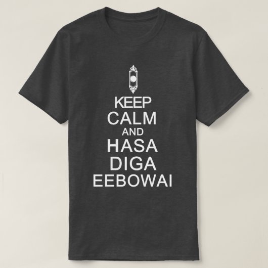 Hasa Diga Eebowai T-shirt (Design voorkant)