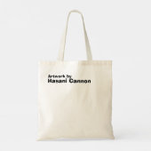 Hasani Cannon Collectie Canvas tas: Rechter Tote Bag (Achterkant)