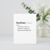 HASBIAN (definitie) Briefkaart (Staand voorkant)