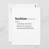 HASBIAN (definitie) Briefkaart (Voorkant / Achterkant)